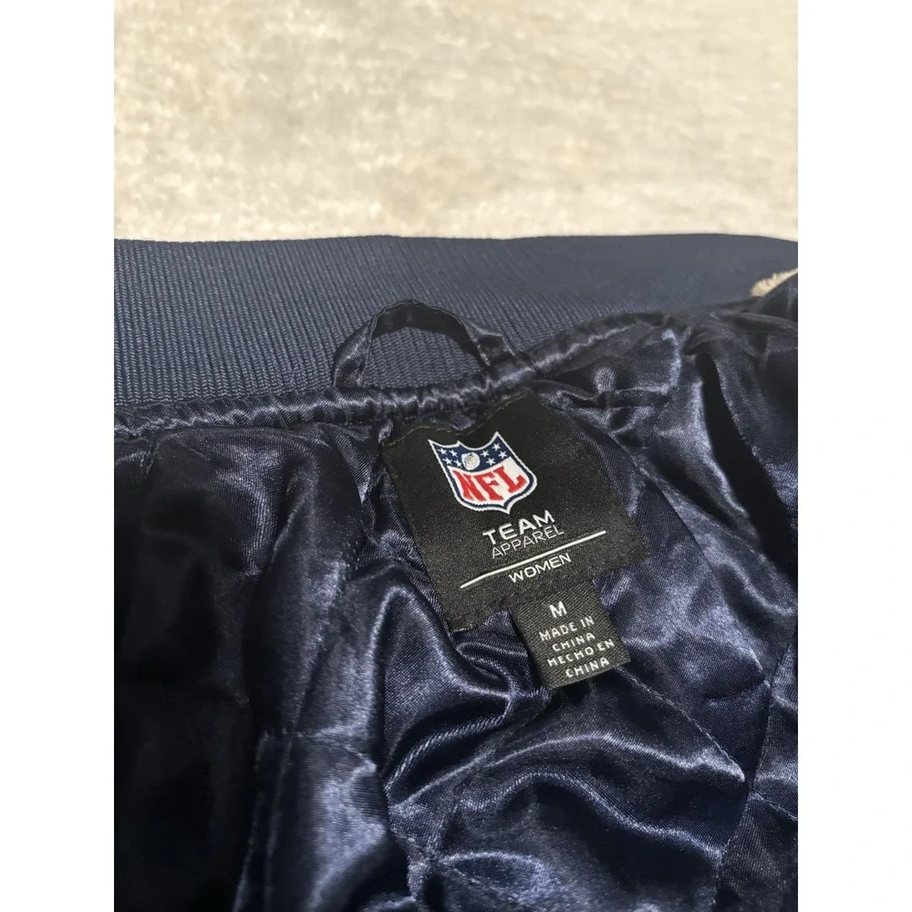 New‎ Chicago Bears NFL Women's Navy Snap Sherpa Jacket Size Medium